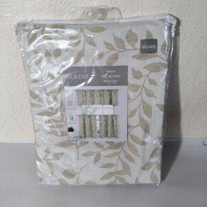 Elrene Serene Valance 60W" x 15L"‎  Cotton-Linen Blend Ivory Botanical